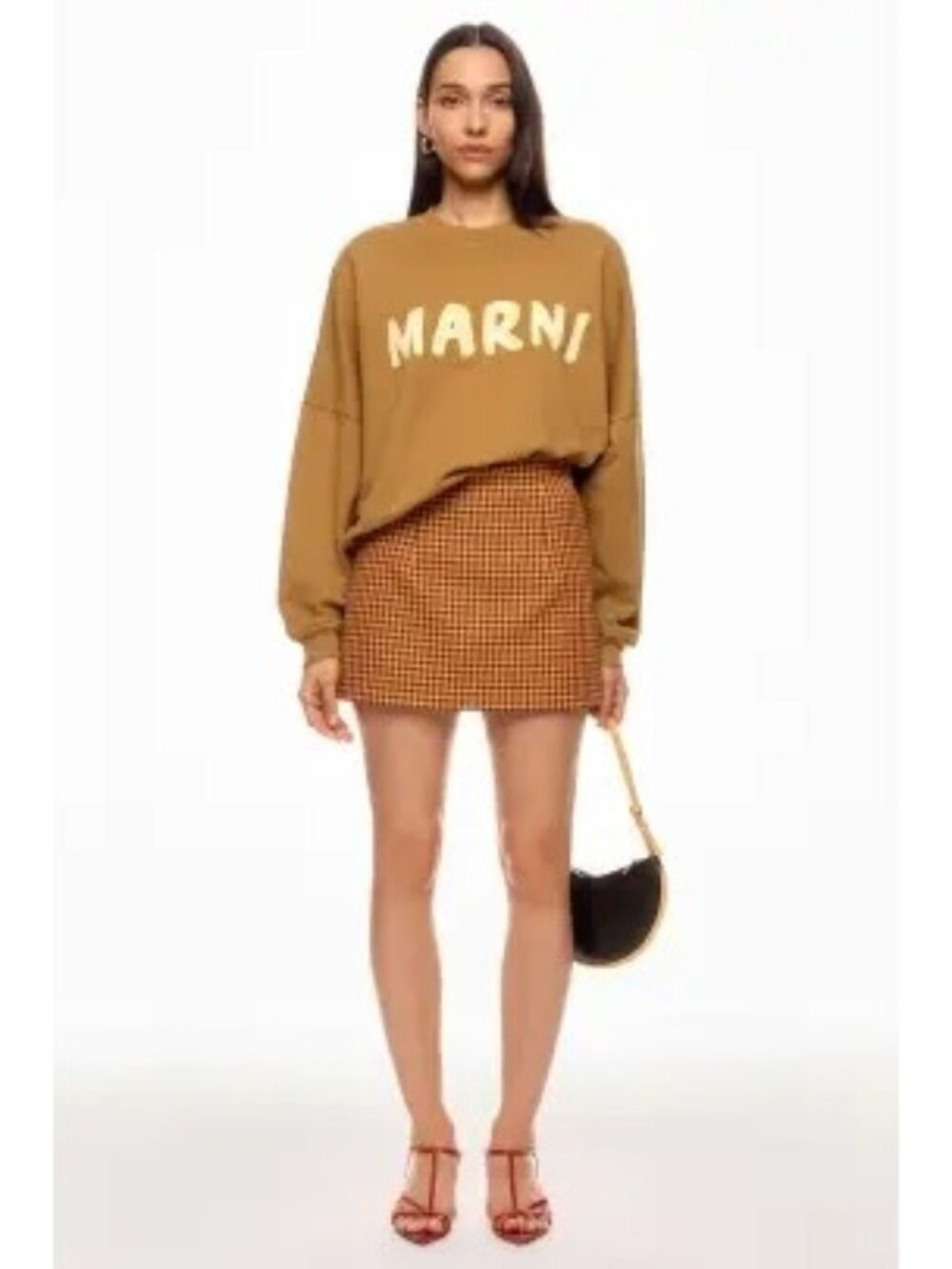 R-89. Marni Brown Logo Sweatshirt